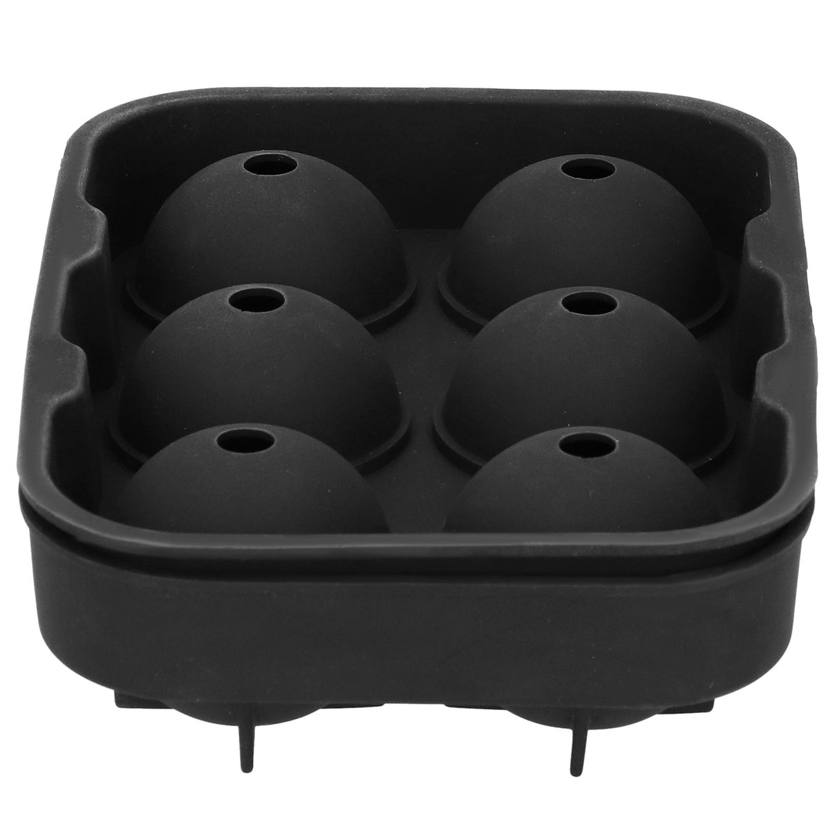 6 Cavity DIY Ice Cubes Mold Ice Ball Maker Mould Tray for Bar Party Cocktail Use Black