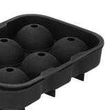 6 Cavity DIY Ice Cubes Mold Ice Ball Maker Mould Tray for Bar Party Cocktail Use Black - Extra Image