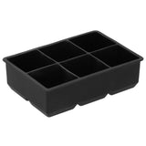 6-Grid Large Ice Cubes Maker Square Ice Cubes Tray Silicone Ice Mold Party Bar Accessories