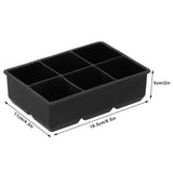 6-Grid Large Ice Cubes Maker Square Ice Cubes Tray Silicone Ice Mold Party Bar Accessories - Extra Image