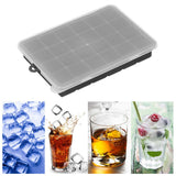 24 Grid Silicone Ice Cubes Maker Mold Square DIY Ice Maker Kitchen Bar Drinking Accessories