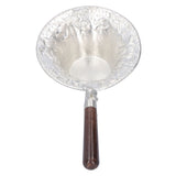 Tea Strainer Japanese Style Hand Made Tea Leaf Infuser Filter Tea Set Accessories(Black Sandalwood Handle ) - Side View