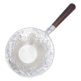 Tea Strainer Japanese Style Hand Made Tea Leaf Infuser Filter Tea Set Accessories(Black Sandalwood Handle )