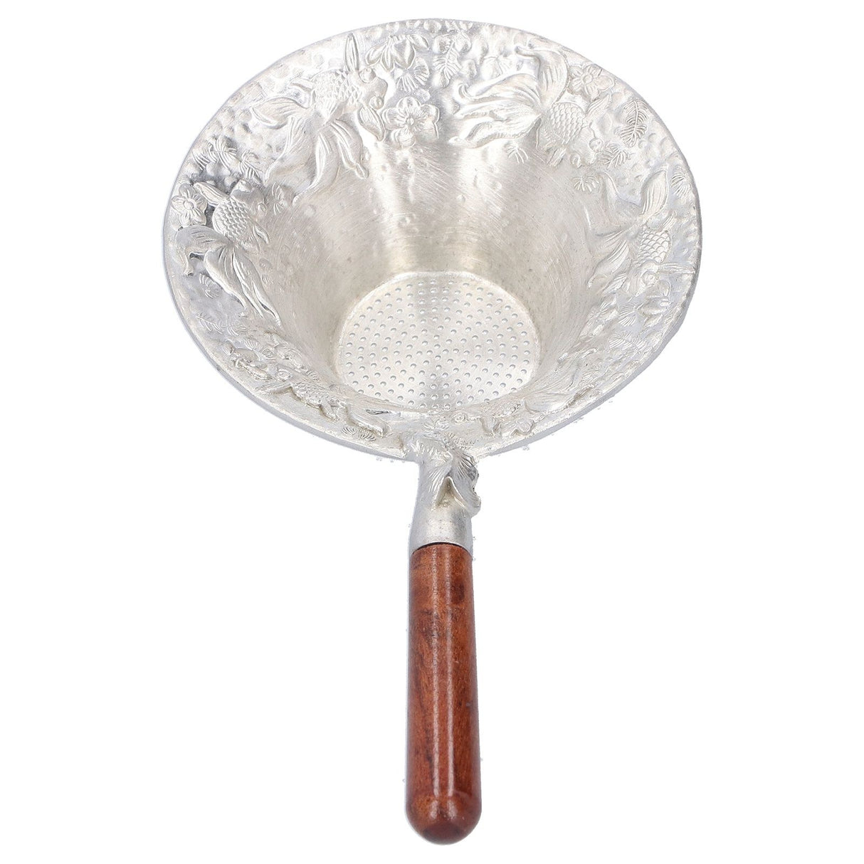 Tea Strainer Japanese Style Hand Made Tea Leaf Infuser Filter Tea Set Accessories(Red Wood Handle )