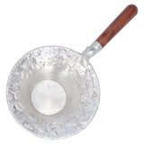 Tea Strainer Japanese Style Hand Made Tea Leaf Infuser Filter Tea Set Accessories(Red Wood Handle ) - Low Angle