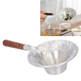 Tea Strainer Japanese Style Hand Made Tea Leaf Infuser Filter Tea Set Accessories(Red Wood Handle ) - Extra Image
