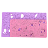 Cake Embossing Mold Alphabet Number Fondant Cake Embosser Decoration Baking Tool