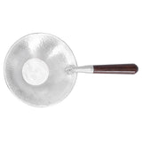 Tea Strainer Innovative Tea Leaf Infuser Filter Brewing Device for Home Office UseBlack Sandalwood Handle - Rear View