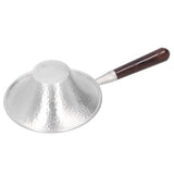 Tea Strainer Innovative Tea Leaf Infuser Filter Brewing Device for Home Office UseBlack Sandalwood Handle - Close-Up Angle