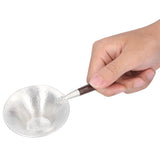 Tea Strainer Innovative Tea Leaf Infuser Filter Brewing Device for Home Office UseBlack Sandalwood Handle