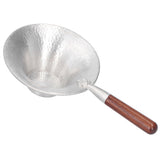 Tea Strainer Innovative Tea Leaf Infuser Filter Brewing Device for Home Office UseRed Wood Handle