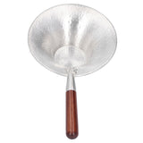Tea Strainer Innovative Tea Leaf Infuser Filter Brewing Device for Home Office UseRed Wood Handle - Side View