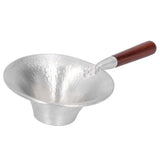 Tea Strainer Innovative Tea Leaf Infuser Filter Brewing Device for Home Office UseRed Wood Handle - 45-Degree Angle