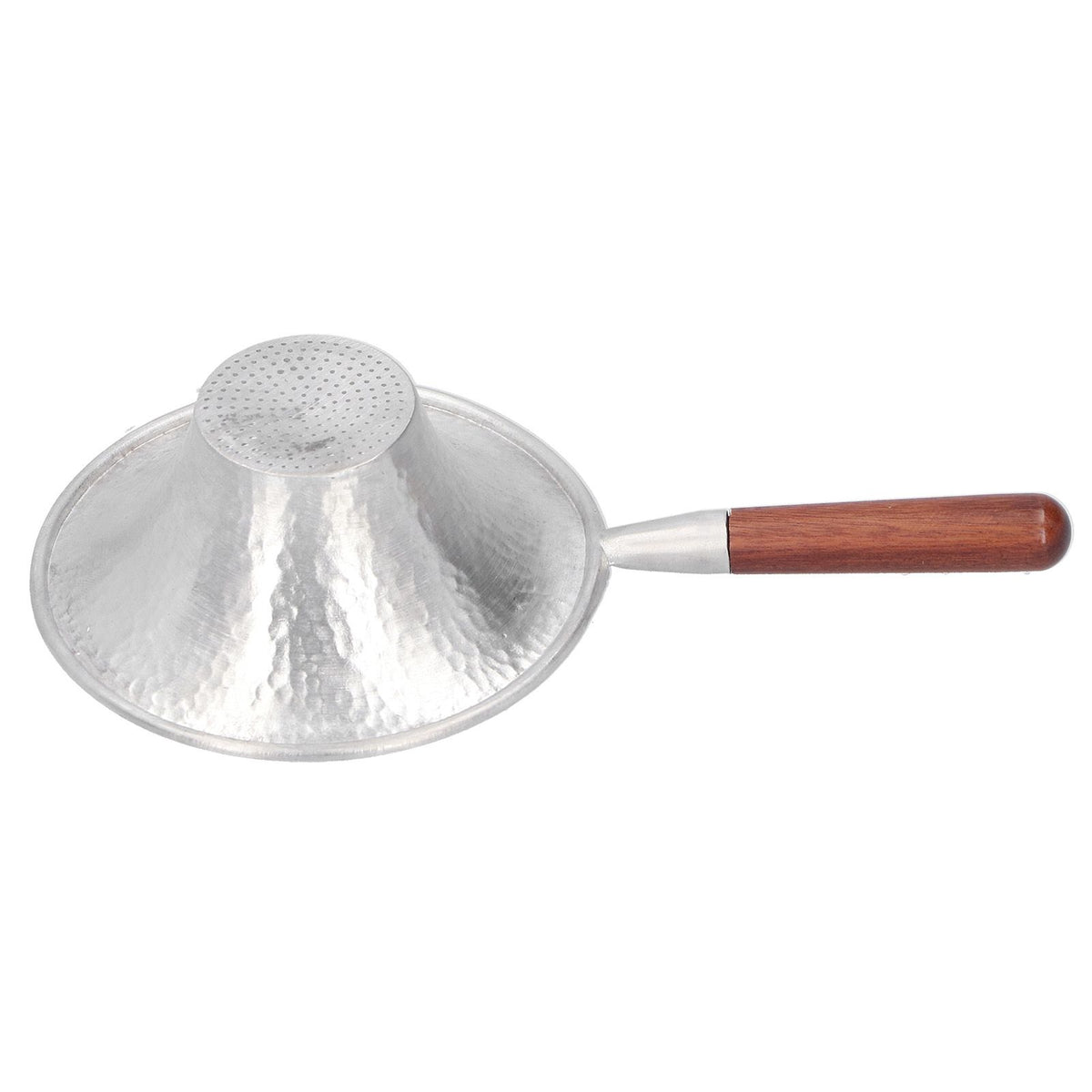 Tea Strainer Innovative Tea Leaf Infuser Filter Brewing Device for Home Office UseRed Wood Handle