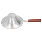 Tea Strainer Innovative Tea Leaf Infuser Filter Brewing Device for Home Office UseRed Wood Handle - Close-Up Angle