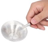 Tea Strainer Innovative Tea Leaf Infuser Filter Brewing Device for Home Office UseRed Wood Handle - Low Angle