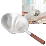 Tea Strainer Innovative Tea Leaf Infuser Filter Brewing Device for Home Office UseRed Wood Handle - Extra Image