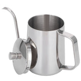 600ml Coffee Drip Kettle 304 Stainless Steel Slender Spout Thicken Coffee Pot with Cover