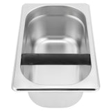 Knock Box Stainless Steel Coffee Slag Grind Bucket Container Coffee Machine Accessory - Side View