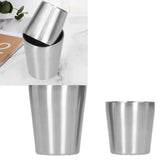2pcs 304 Stainless Steel Mugs Double Wall Beer Wine Cups Coffee Mug (180ml 300ml) - Extra Image