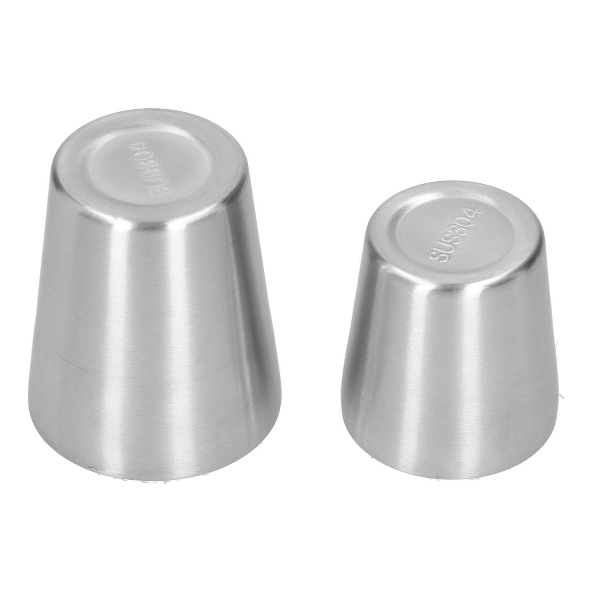 2pcs 304 Stainless Steel Mugs Double Wall Beer Wine Cups Coffee Mug (180ml 300ml)