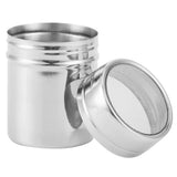 Stainless Steel Fine Mesh Powder Shaker Chocolate Coffee Sifter for Kitchen Baking CookingS - 45-Degree Angle