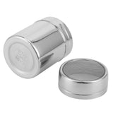 Stainless Steel Fine Mesh Powder Shaker Chocolate Coffee Sifter for Kitchen Baking CookingS - Low Angle