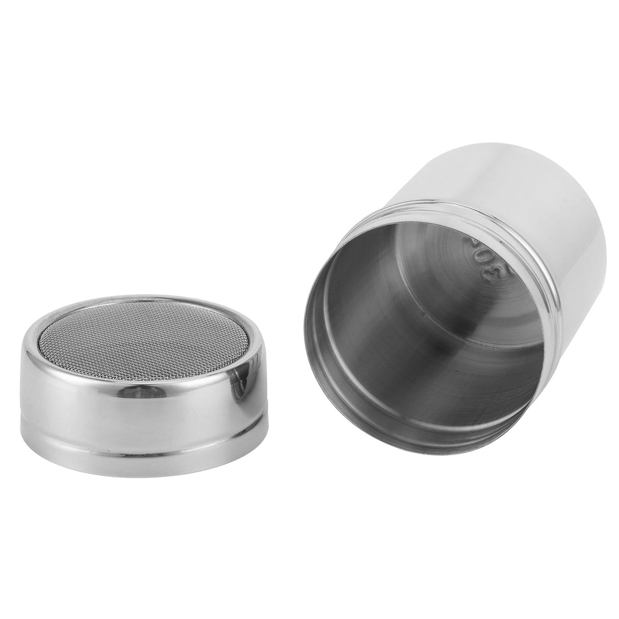 Stainless Steel Fine Mesh Powder Shaker Chocolate Coffee Sifter for Kitchen Baking CookingL