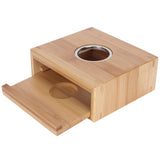 Teapot Warmer Household Bamboo Teapot Heating Base Holder Office Teaware Accessories - 45-Degree Angle