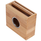 Teapot Warmer Household Bamboo Teapot Heating Base Holder Office Teaware Accessories - Low Angle