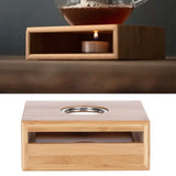 Teapot Warmer Household Bamboo Teapot Heating Base Holder Office Teaware Accessories