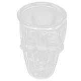Glass Cup Innovative Transparent SkullHead Cup Glass Ware Drinkware for Wine Cocktail - Top-Down View