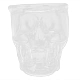 Glass Cup Innovative Transparent SkullHead Cup Glass Ware Drinkware for Wine Cocktail - 45-Degree Angle