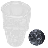 Glass Cup Innovative Transparent SkullHead Cup Glass Ware Drinkware for Wine Cocktail - Low Angle