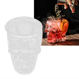 Glass Cup Innovative Transparent SkullHead Cup Glass Ware Drinkware for Wine Cocktail - Extra Image