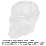 Glass Cup Innovative Transparent SkullHead Cup Glass Ware Drinkware for Wine Cocktail