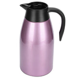 2L Large Capacity Insulated Hot Water Pot Inner Stainless Steel Thermal Coffee BottlePurple 2L - Rear View
