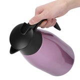 2L Large Capacity Insulated Hot Water Pot Inner Stainless Steel Thermal Coffee BottlePurple 2L - Low Angle