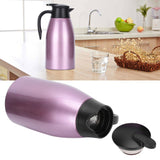 2L Large Capacity Insulated Hot Water Pot Inner Stainless Steel Thermal Coffee BottlePurple 2L