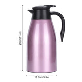 2L Large Capacity Insulated Hot Water Pot Inner Stainless Steel Thermal Coffee BottlePurple 2L