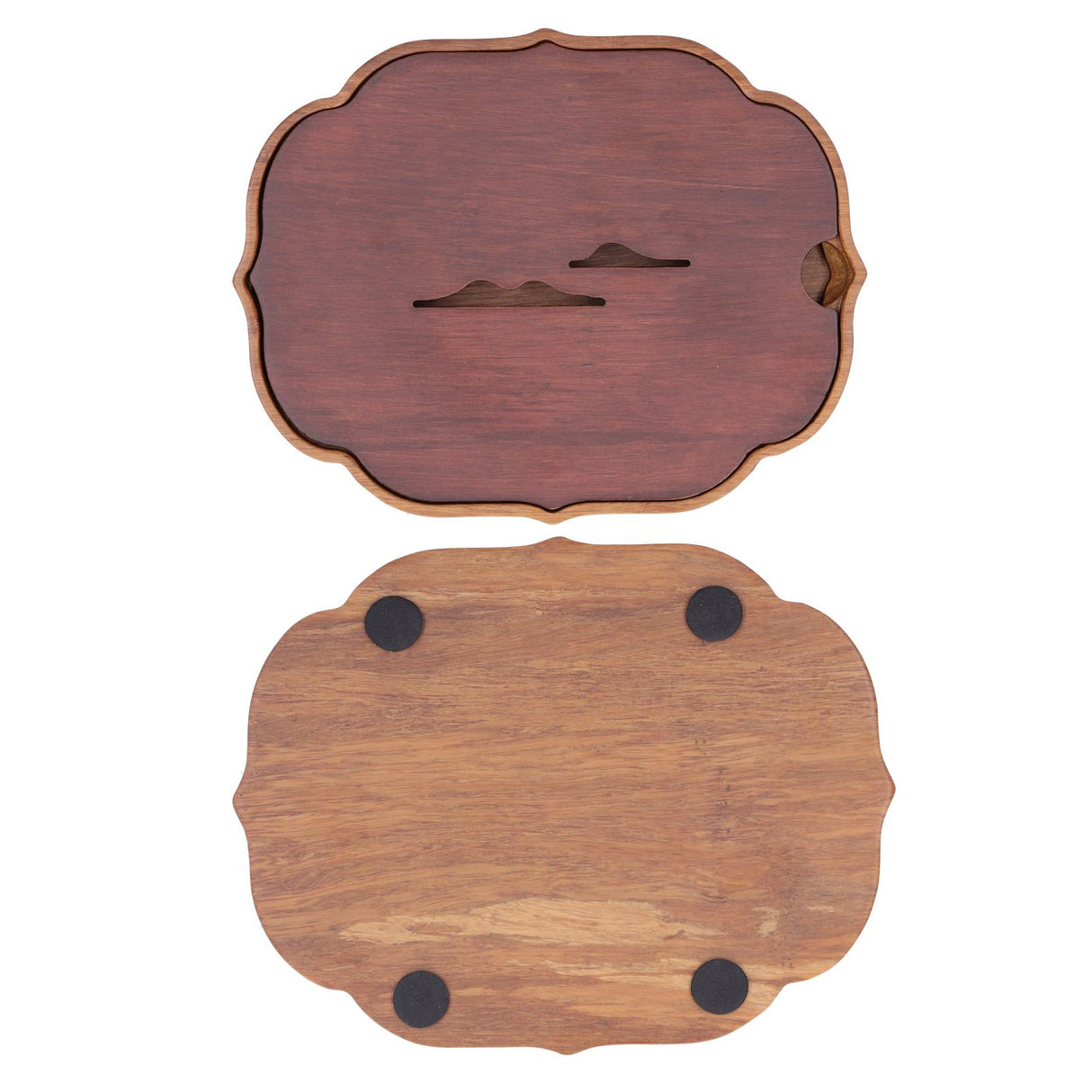 Chinese Style Bamboo Tea Tray Box with Water Storage for Kungfu Tea Set Accessories