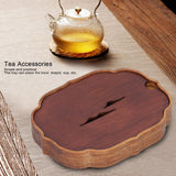 Chinese Style Bamboo Tea Tray Box with Water Storage for Kungfu Tea Set Accessories