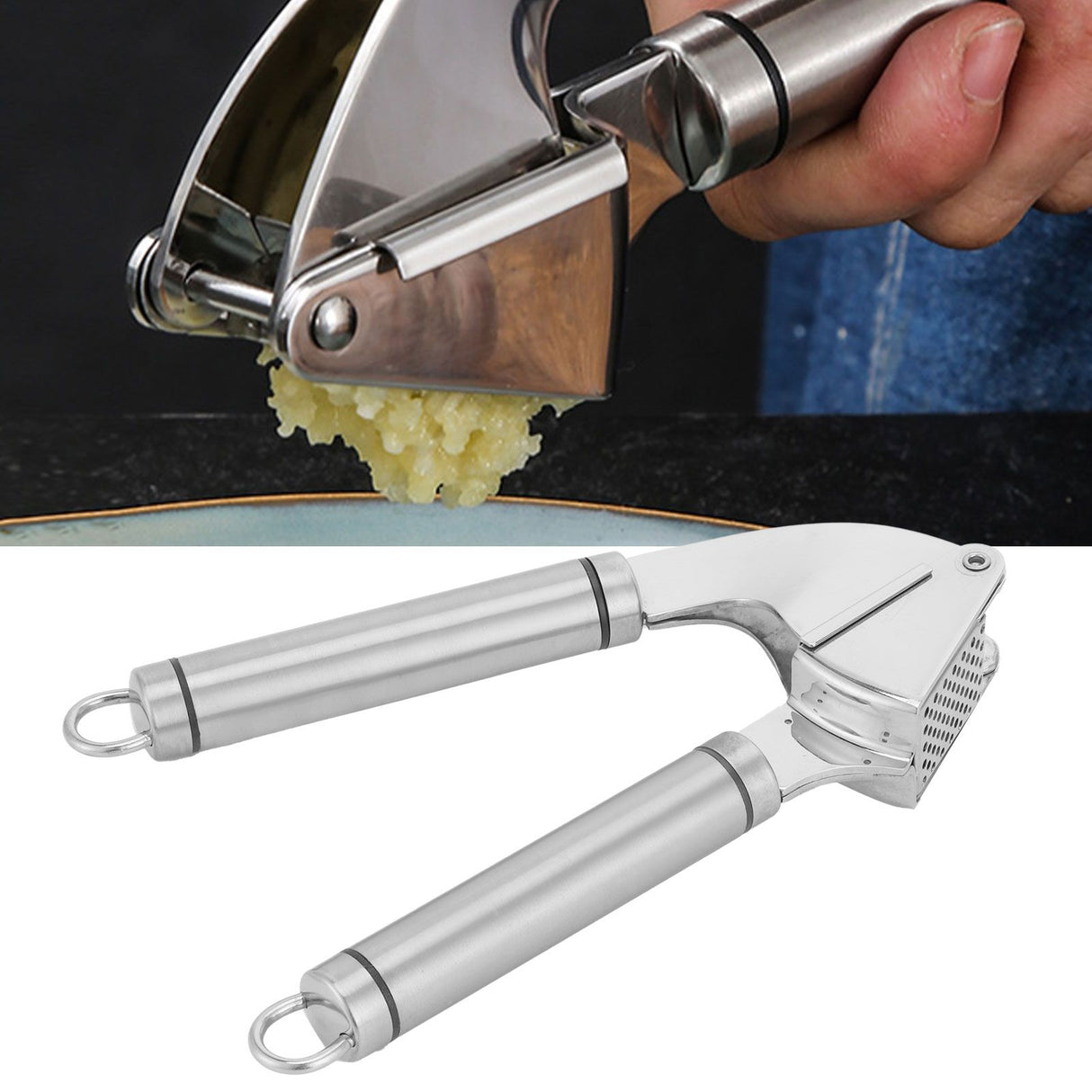Manual Garlic Press Mincer 304 Stainless Steel Garlic Chopper Squeezer Kitchen Utensils