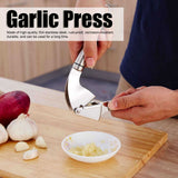 Manual Garlic Press Mincer 304 Stainless Steel Garlic Chopper Squeezer Kitchen Utensils - Extra Image