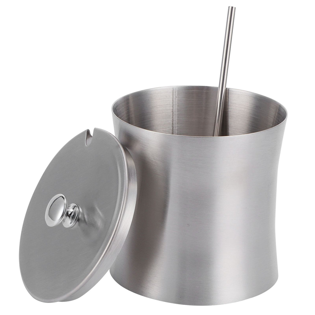 Stainless Steel Seasoning Pot Can Spice Condiment Bottle Pot Jar with Cover Spoon
