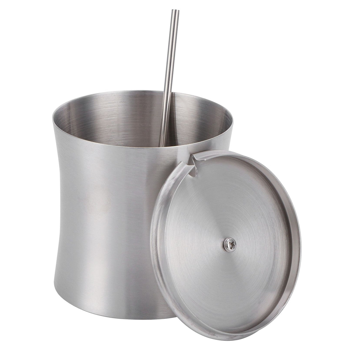 Stainless Steel Seasoning Pot Can Spice Condiment Bottle Pot Jar with Cover Spoon