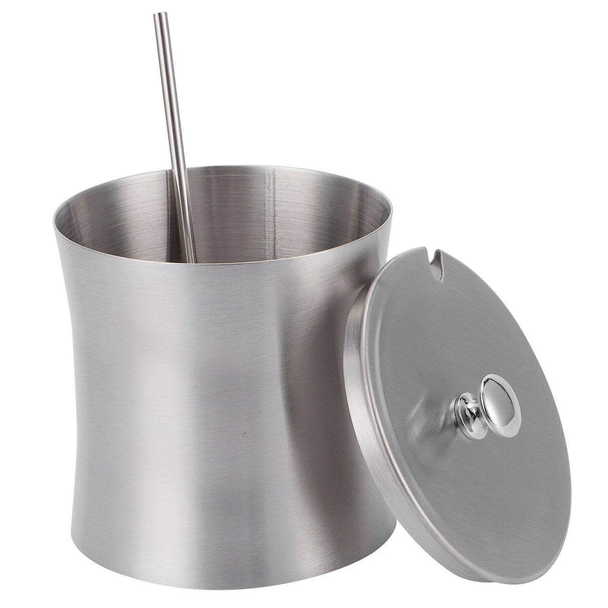 Stainless Steel Seasoning Pot Can Spice Condiment Bottle Pot Jar with Cover Spoon