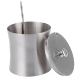 Stainless Steel Seasoning Pot Can Spice Condiment Bottle Pot Jar with Cover Spoon - Close-Up Angle