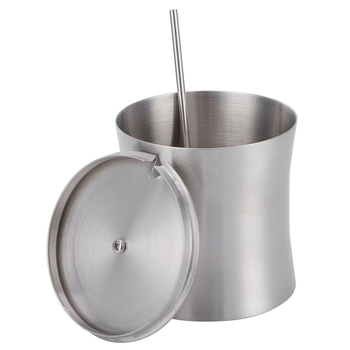 Stainless Steel Seasoning Pot Can Spice Condiment Bottle Pot Jar with Cover Spoon