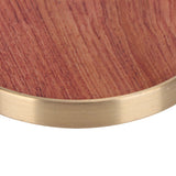 Wooden Tea Cup Mat Insulation Desktop Cup Pad Set with Base Tray Tea Ceremony AccessoriesRosewood